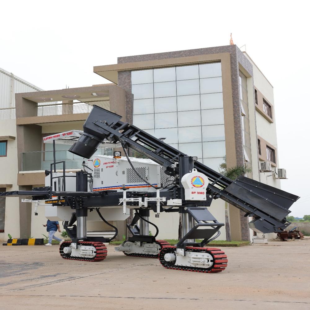 Slipform Paver Machine - Color: White