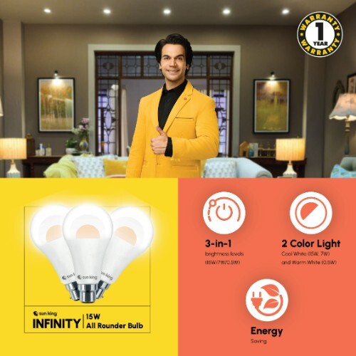 Sun King Infinity 15w All-rounder Led Bulb - Warranty Plus