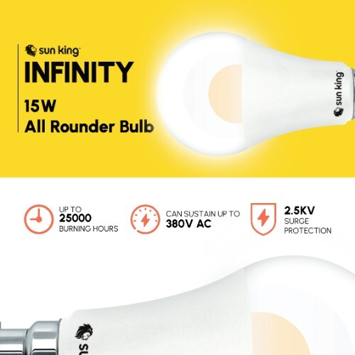 Sun King Infinity 15w All-rounder Led Bulb - Warranty Plus