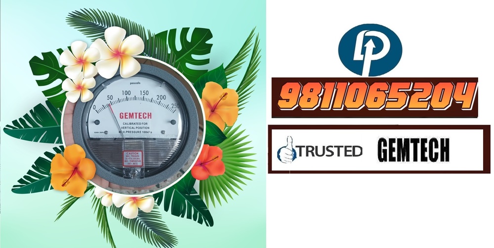 GEMTECH DIFFERENTIAL PRESSURE GAUGE By RICE DESTONER MACHINES