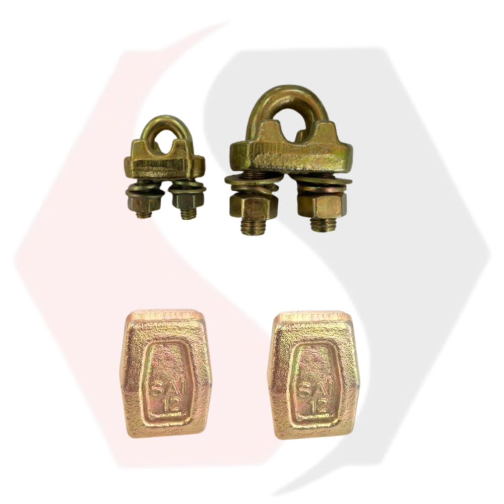 Wire Rope Clips - Material: Zinc