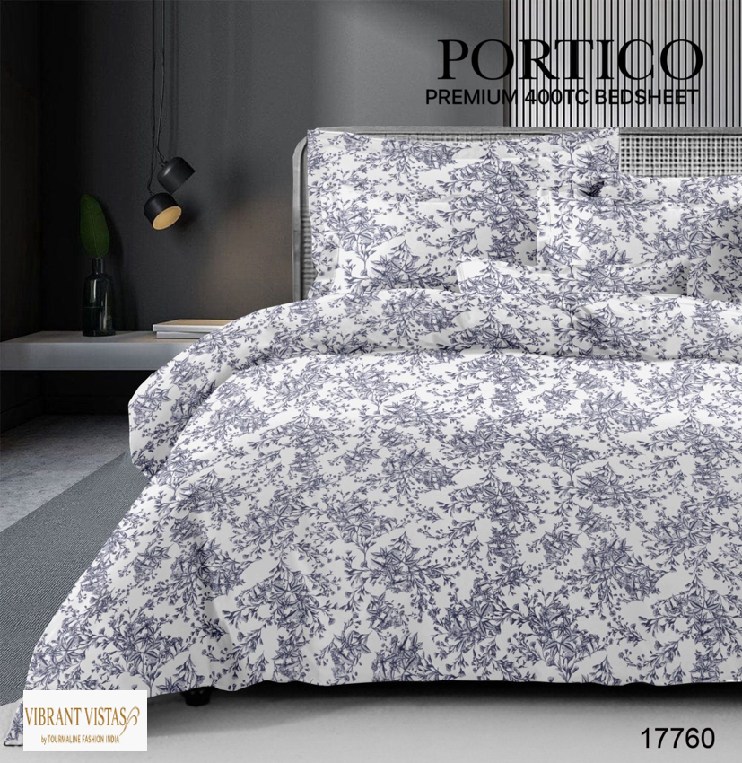 PORTICO KING - LUXURY COTTON KING SIZE BED SHEET SET 400TC