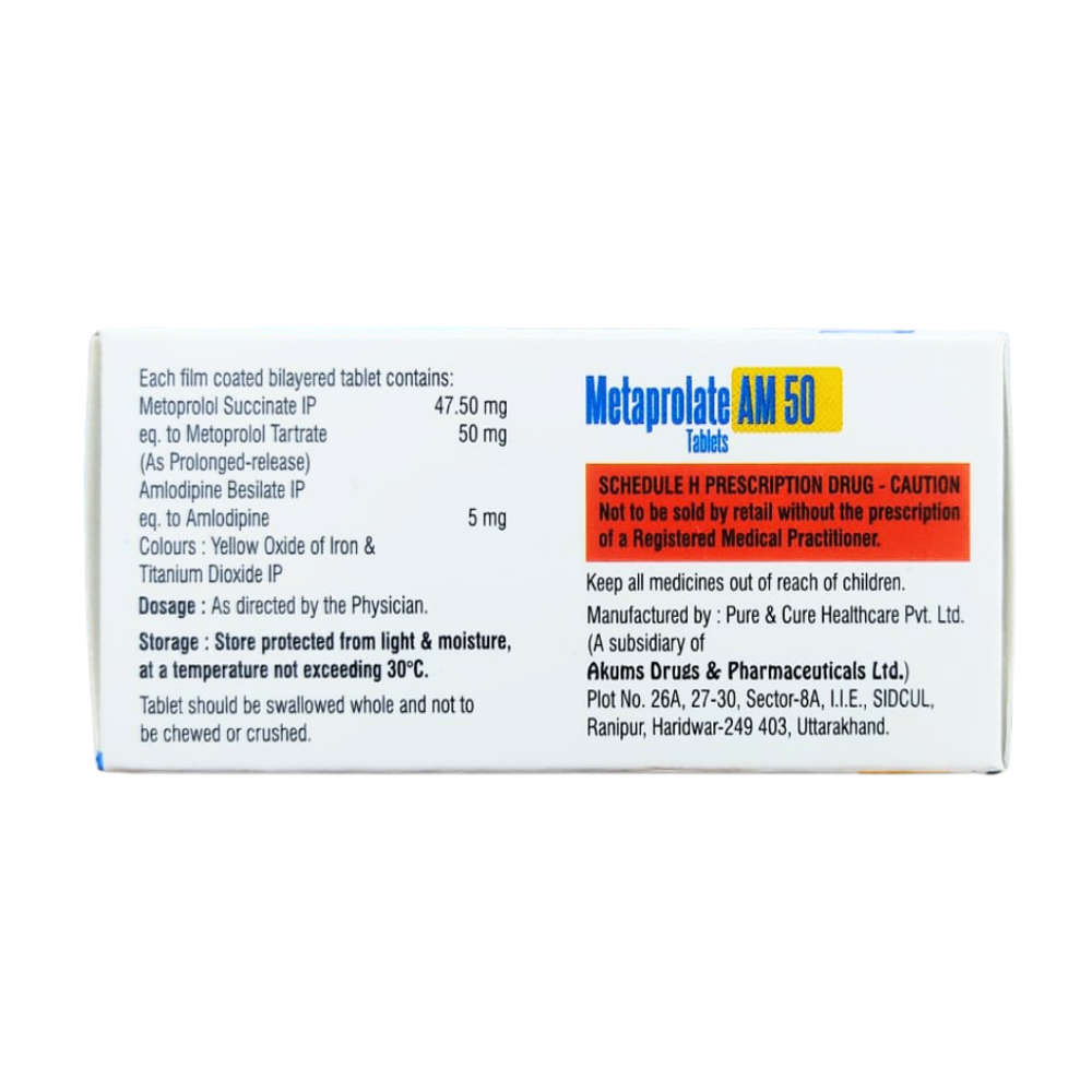 Metoprolol succinate and Amlodipine