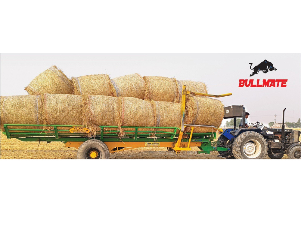MS Tractor Attachment Bale Handling Trolley