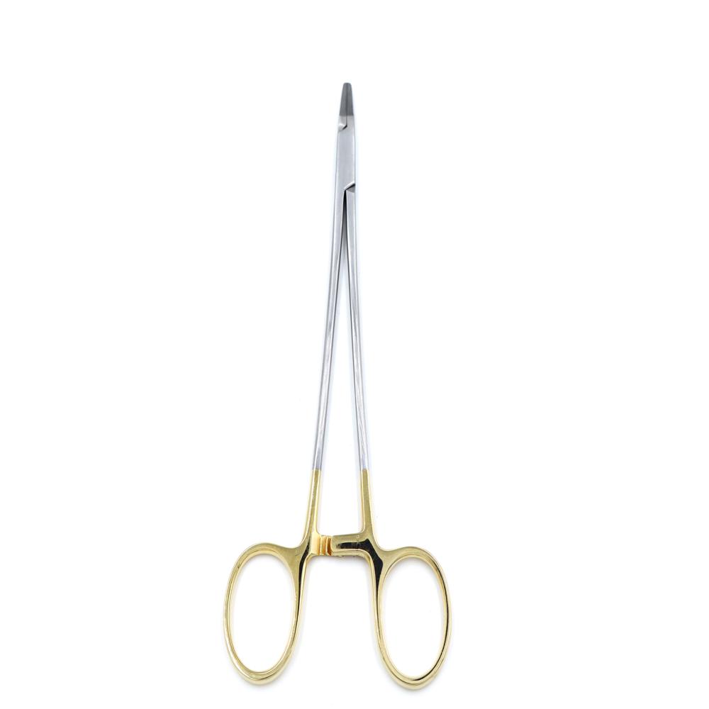 Ryder Tc Needle Holder Jaws 8 Inch - Material: - Premium-Grade Stainless Steel With Gold-Plated Handles