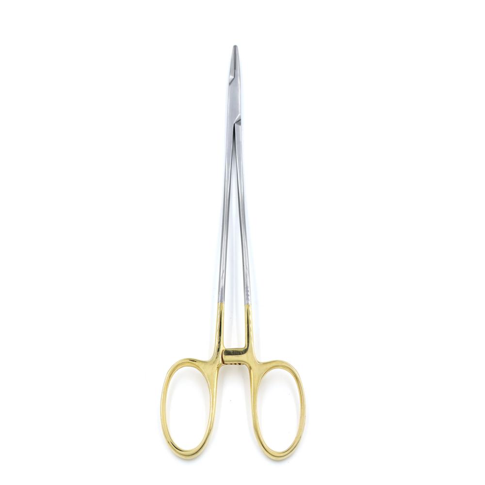 Tc Needle Holder 8 Inch - Features: High-Grade Stainless Steel With Tungsten Carbide Inserts For Superior Strength And Wear Resistance.
