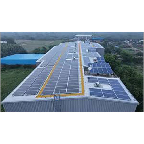 Industrial Rooftop Solar Panel - Color: Blue