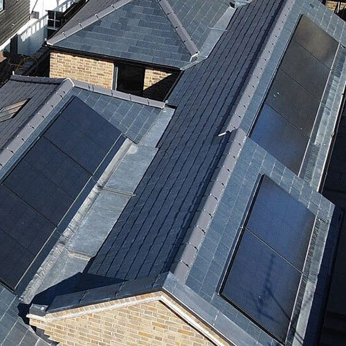 Rooftop Solar Panel - Color: Blue