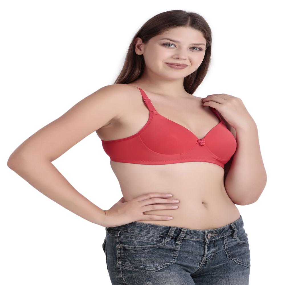 Ladies Plain Bra - Bra Design: Padded