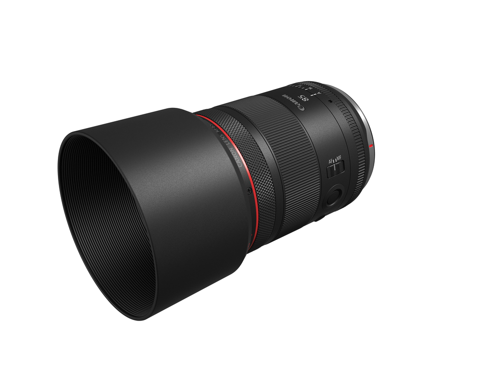 Rf85Mm F1.4L Vcm Front Slant W Hood - Body Material: Plastic