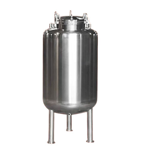 2000 L Stainless Steel Chemical Storage Tank - Color: Silver