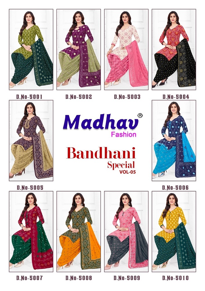 Madhav Bandhani Vol-5  Dress Material
