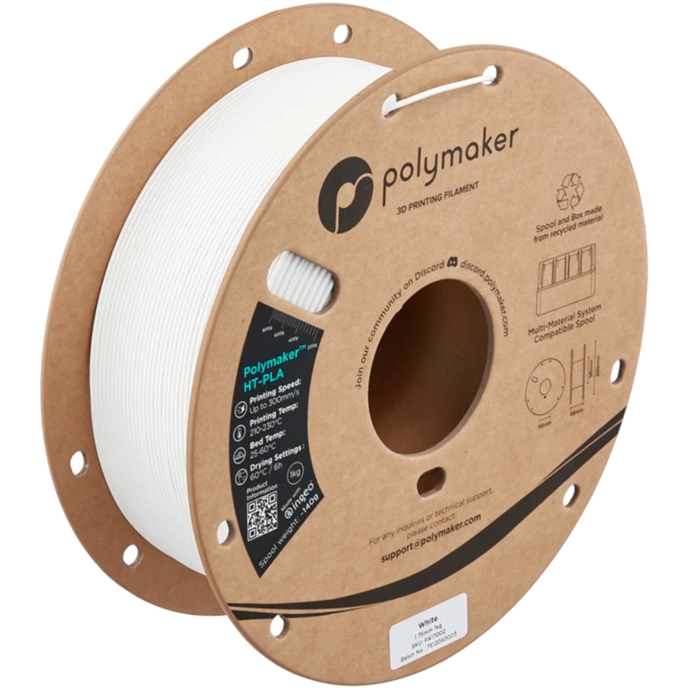 Polymaker  Ht Pla White Filament  A New Era Of High Performance Pla - Application: Resin