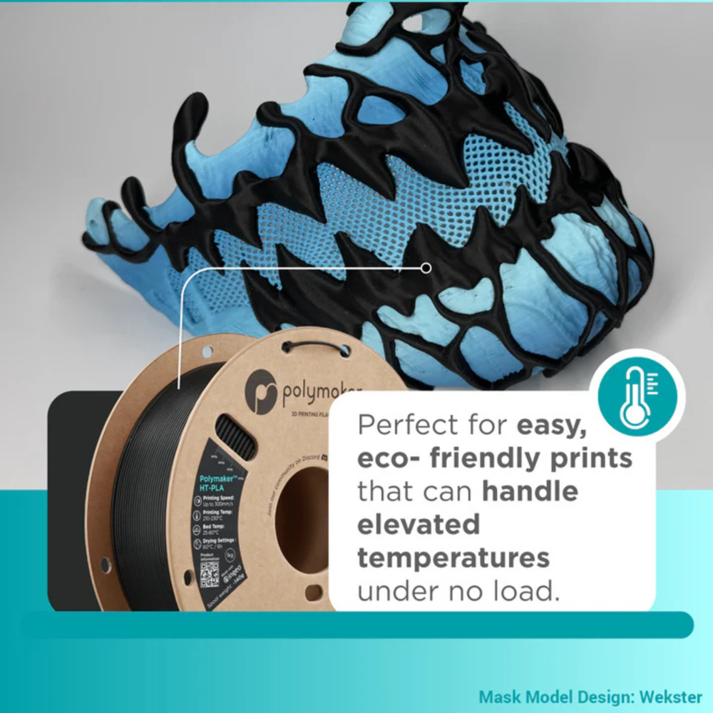 Polymaker HT PLA White Filament A New Era of High Performance PLA