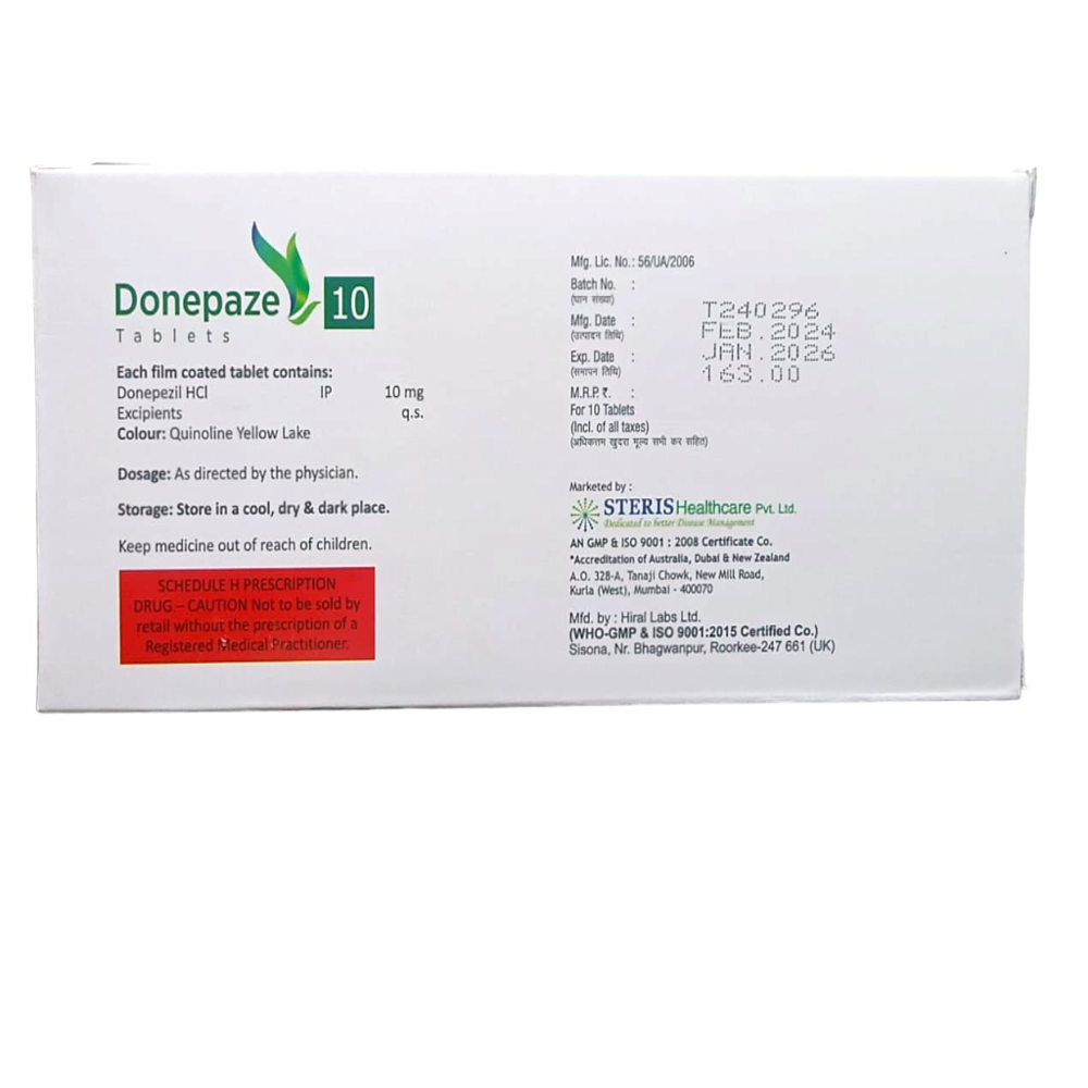 Donepezil Hydrochloride 10 mg
