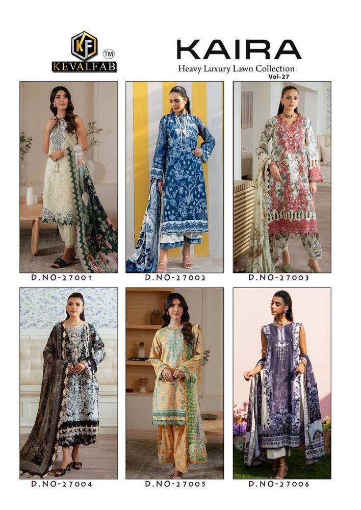Keval Kaira Vol-27  Karachi Dress Material