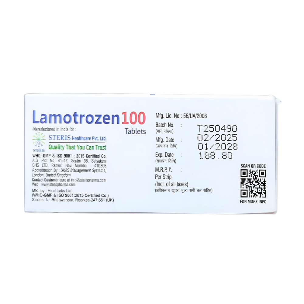 lamotrigine dispersible 100 mg