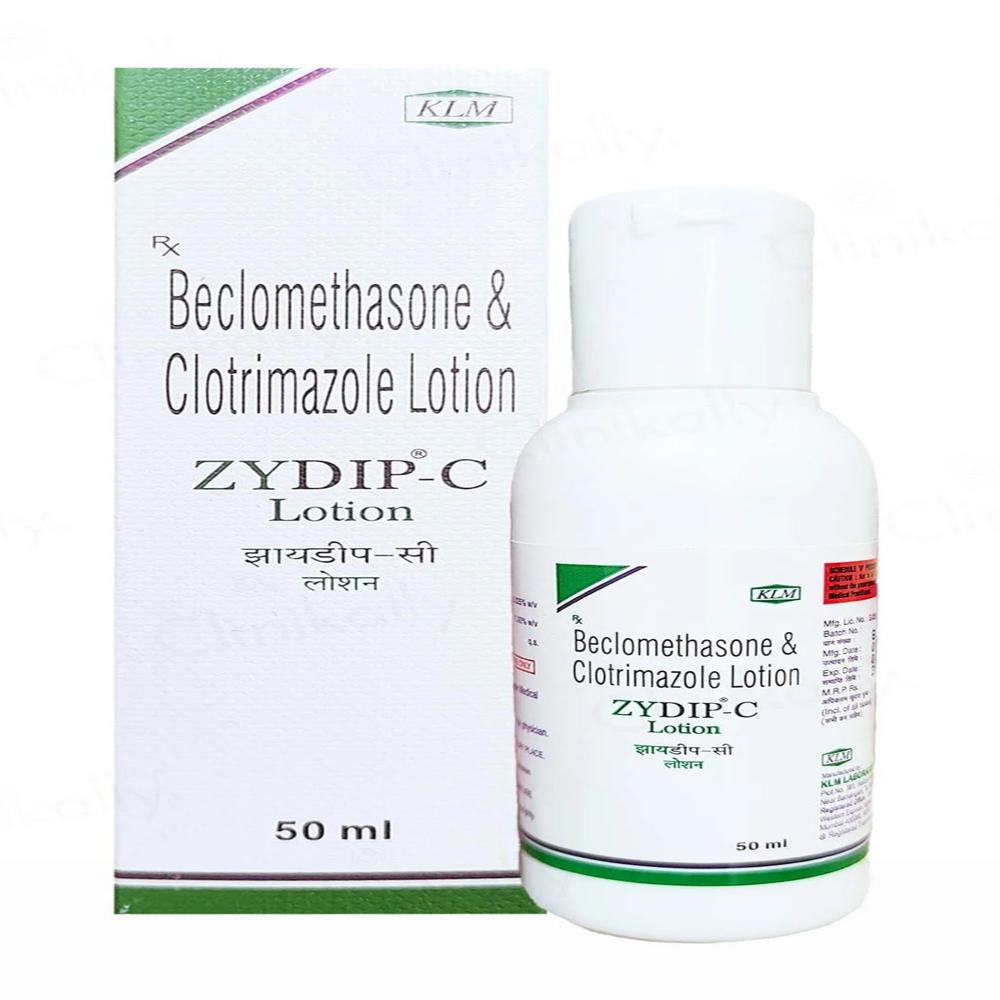 Zydip-C Beclometasone + Clotrimazole Lotion 50ml
