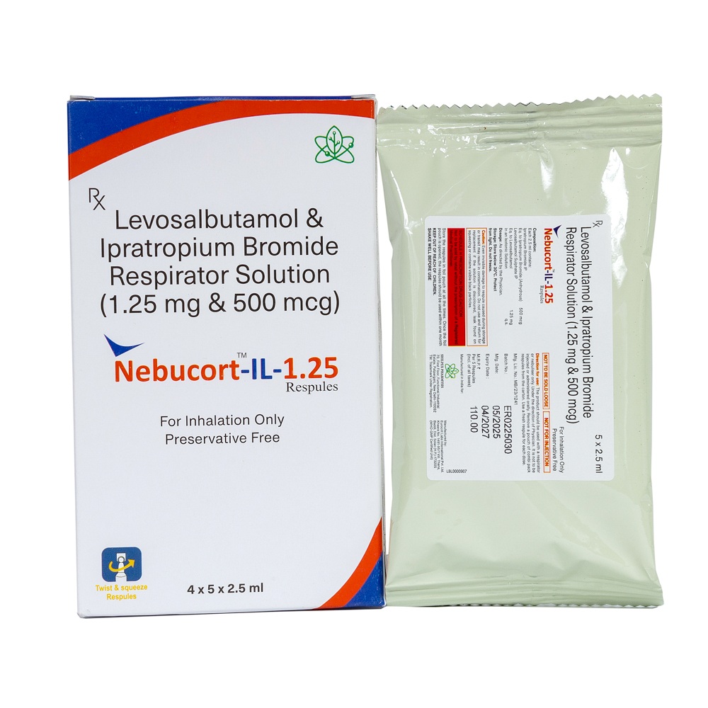 Levosalbutamol And Ipropium Bromide Respirator Solution - Dosage Form: Liquid