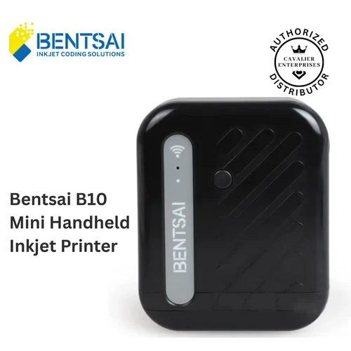 BENTSAI B10 Black Mini Handheld Thermal Inkjet Printer - TIJ printer
