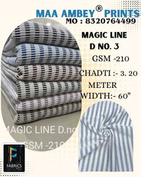Magic Line Design -03  (polyester Fabric )