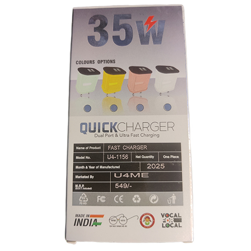 35W Quick Charger - Body Material: Plastic