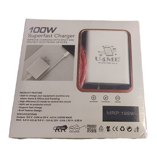 100W Superfast Charger - Body Material: Plastic