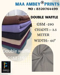 Double waffle Polyester Fabric