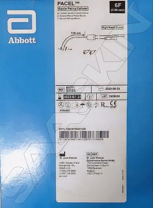 Abbott PACEL BIPOLAR PACING CATHETERS VENTRICULAR PACING WITH RIGHT HEART CURVE Torque Control