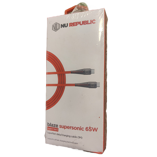 Blaze Supersonic 65W TYPE-C चार्जिंग केबल