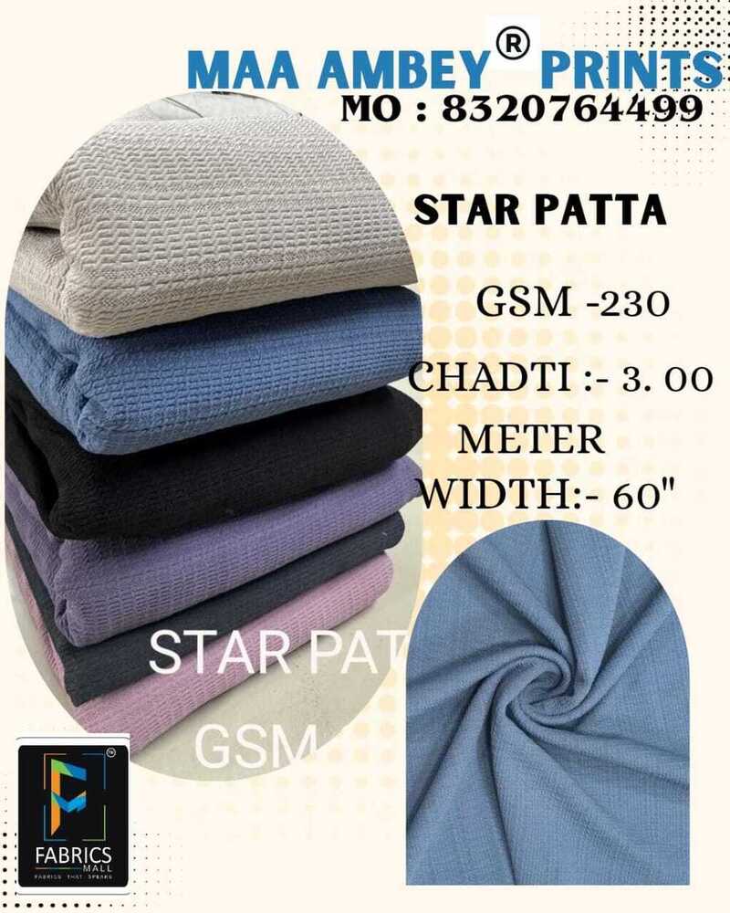 Star Patta Polyester Fabric