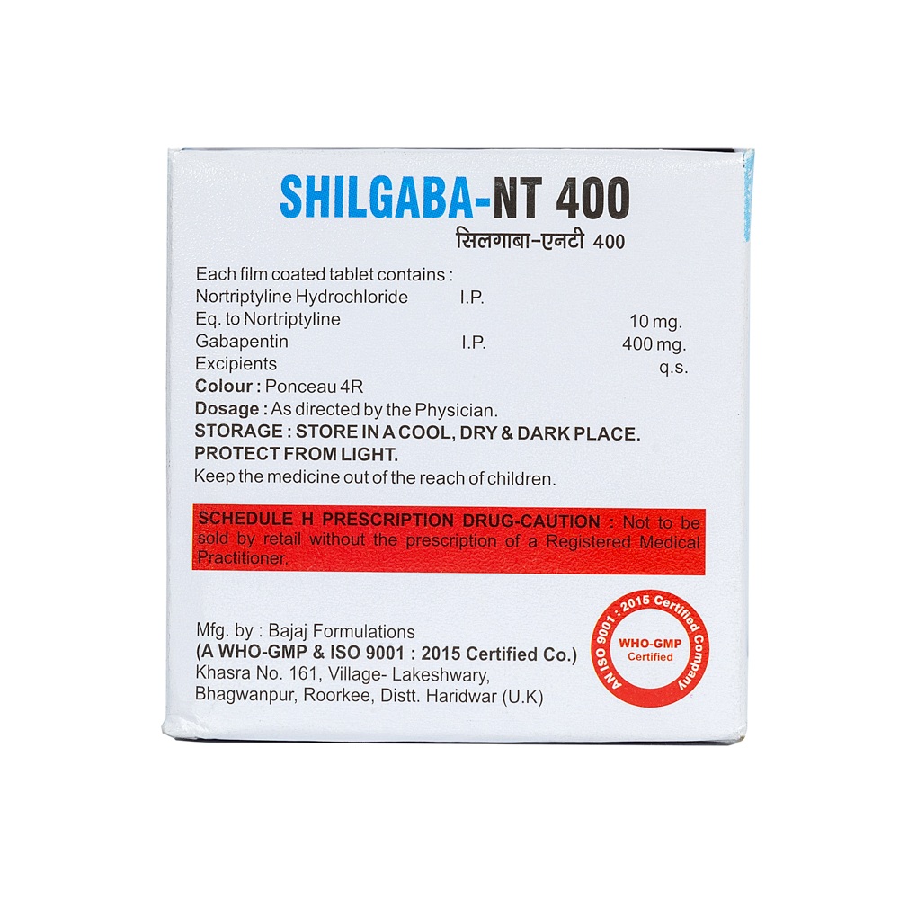 Gabapentin And Nortriptyline Tablets