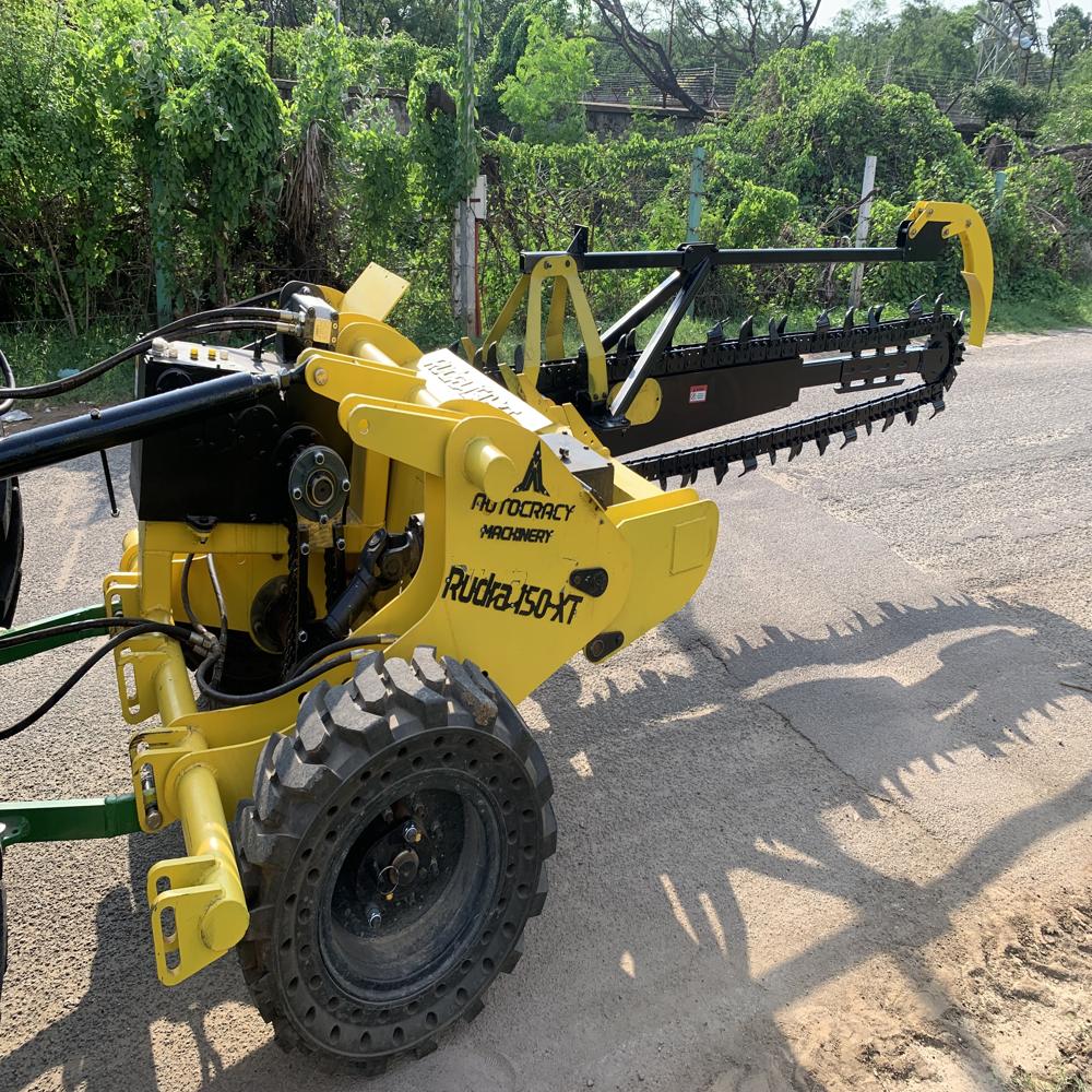 Ofc Cable Trencher - Rudra 150 Xt - Color: Yellow