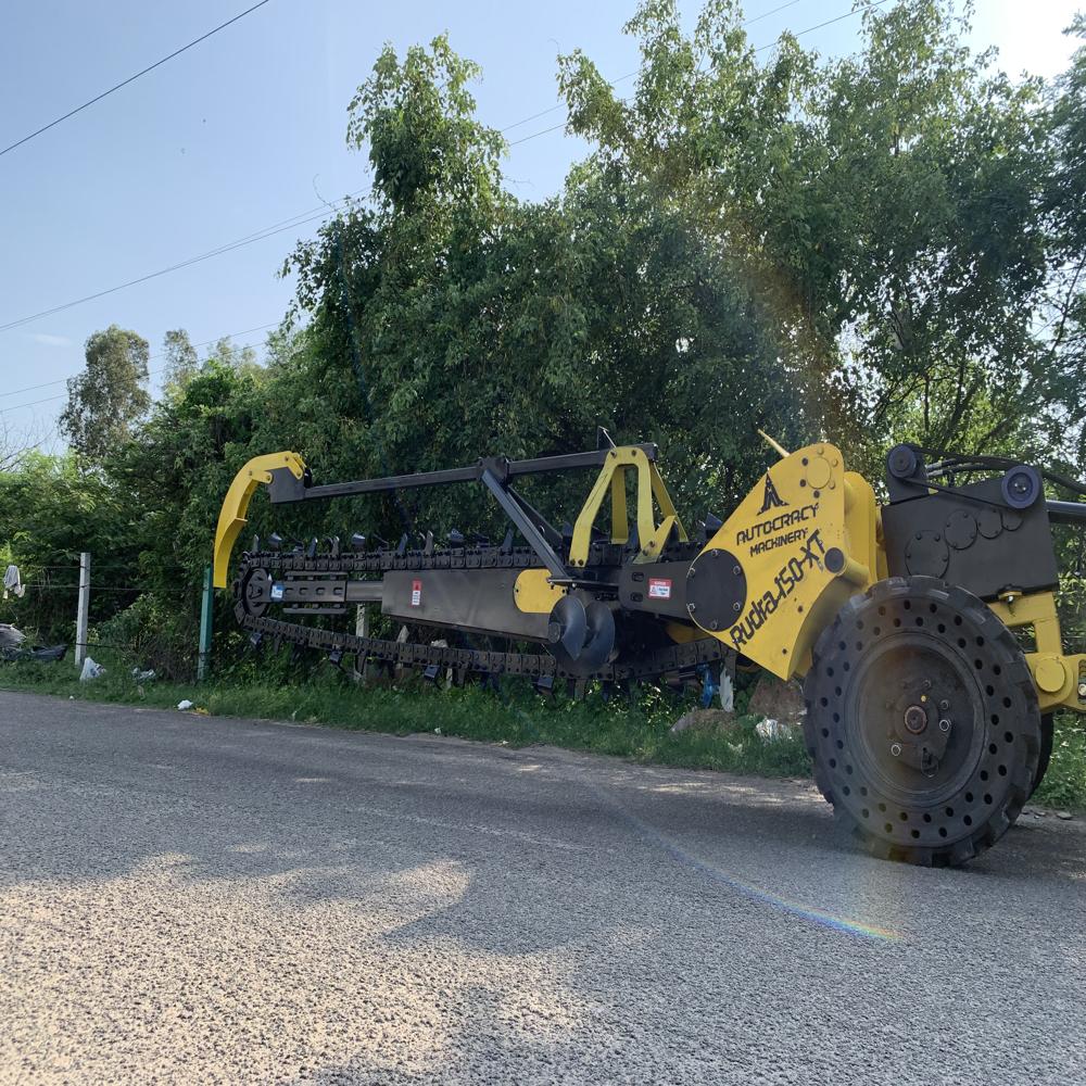 Ofc Cable Trencher - Rudra 150 Xt - Color: Yellow