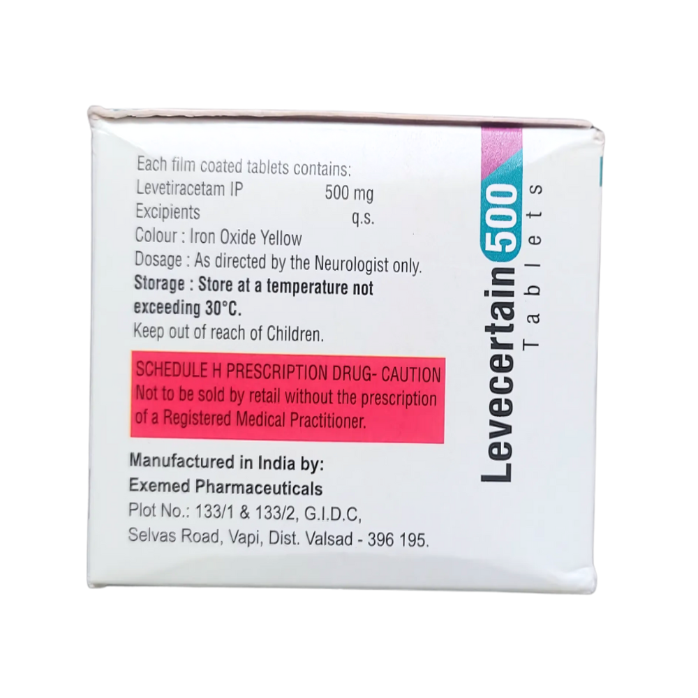 Levetiracetam Tablets Ip 500mg - Drug Type: General Medicines
