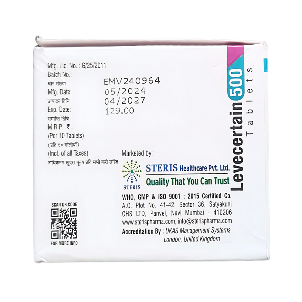 levetiracetam tablets ip 500mg
