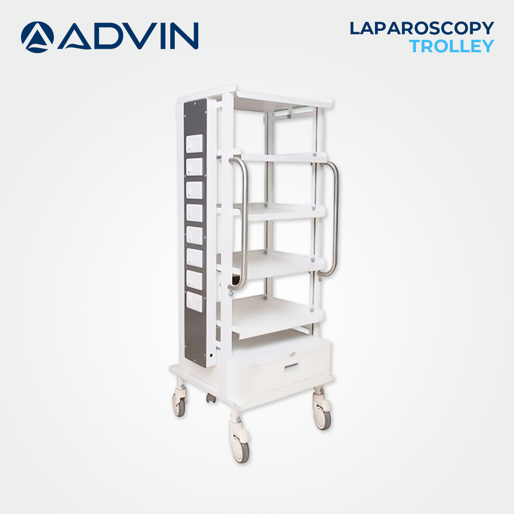 Stainless Steel Laparoscopic Trolley