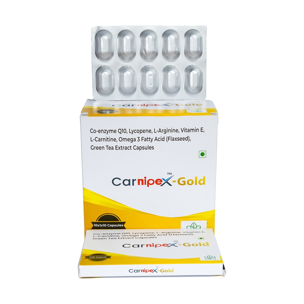 Co-Enzyme Q10 Omega 3 Fatty Acid And Green Tea Extract Capsules