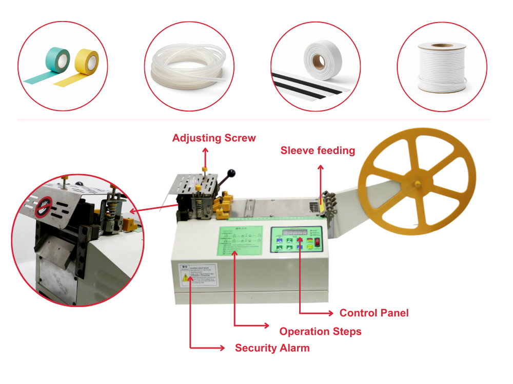Digital Sleeve Cutting Machine - Color: Blue