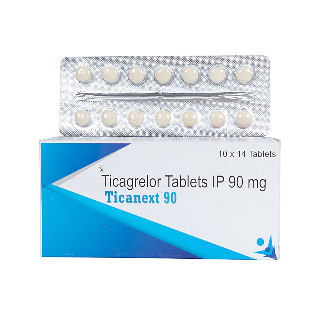 90mg Ticagrelor Tablets - 90 Mg Dosage, General Medicine For Adults, Tablet Form For Easy Consumption, Packaged In 10*10 Pieces, Room Temperature Storage