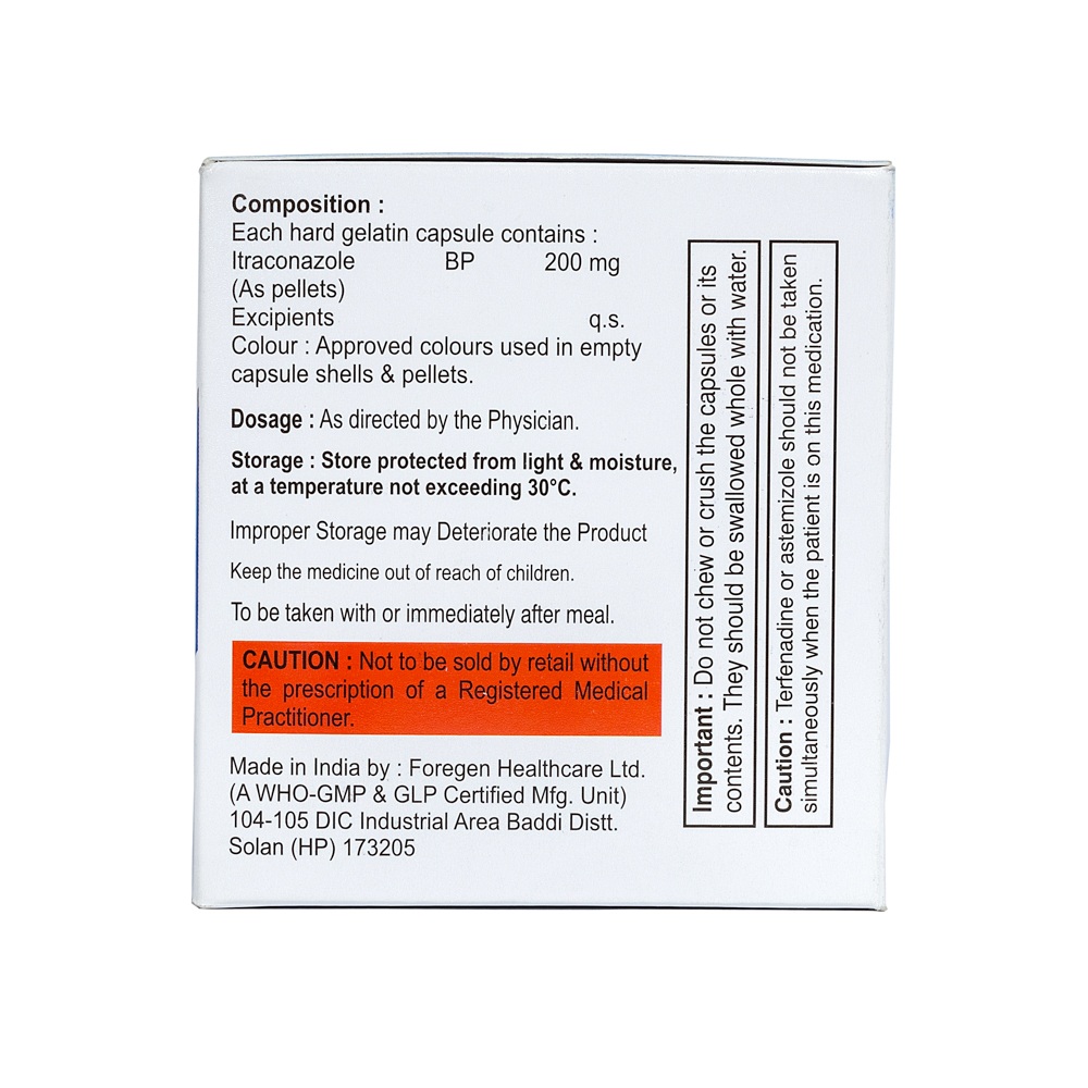 Itraconazole 200mg By Shilpex Pharmysis