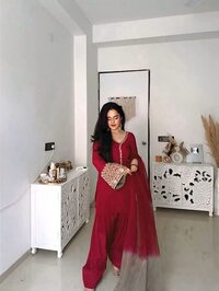 Heavy Satin Silk Suit - Bust Size: 36 Inch (in)
