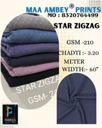 Star Zig Zag Polyester Fabric