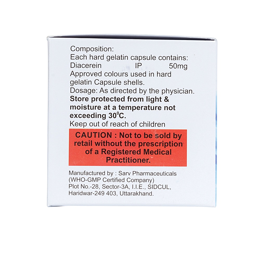 50mg Diacerein Capsules