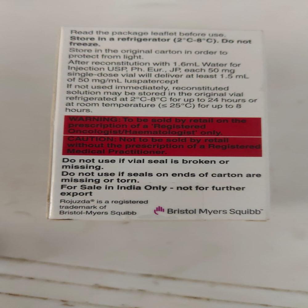 Rojuzda 75mg (Iuspatercept 75mg) Powder For Solution For Injection - Physical Form: Liquid