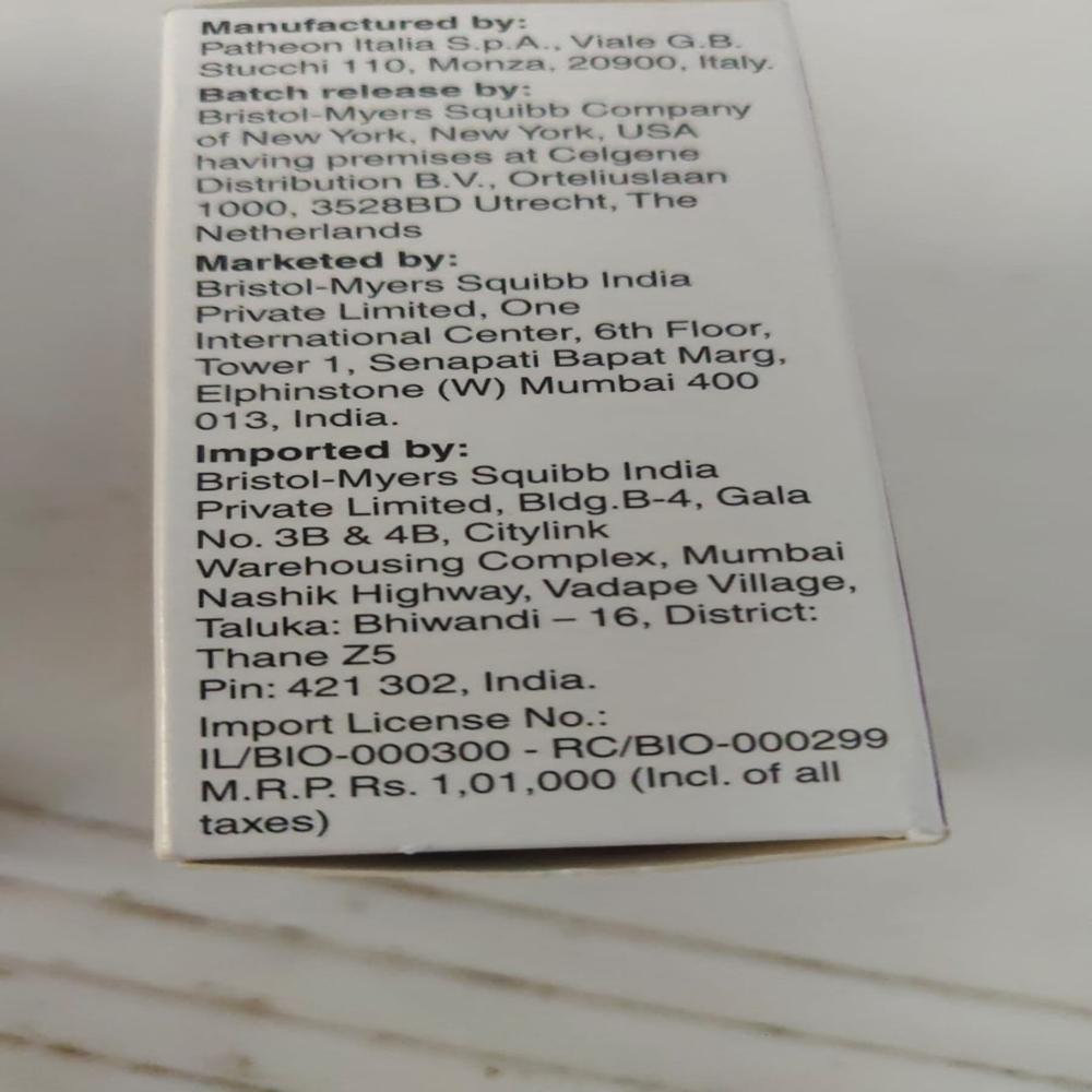 Rojuzda 75mg (Iuspatercept 75mg) Powder For Solution For Injection - Physical Form: Liquid