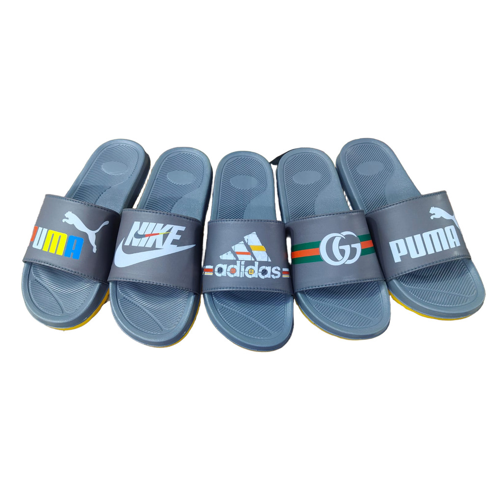 Rubber Flip Flop Slipper - Color: Grey