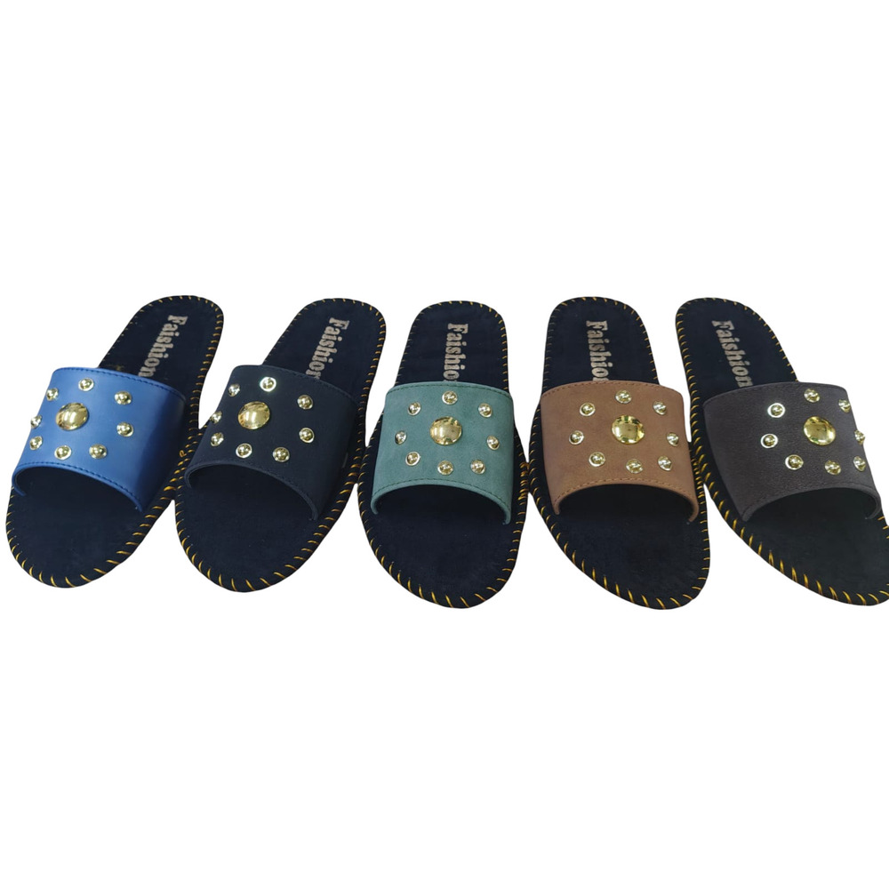 Mens Pvc Sole Slipper - Color: Multicolor