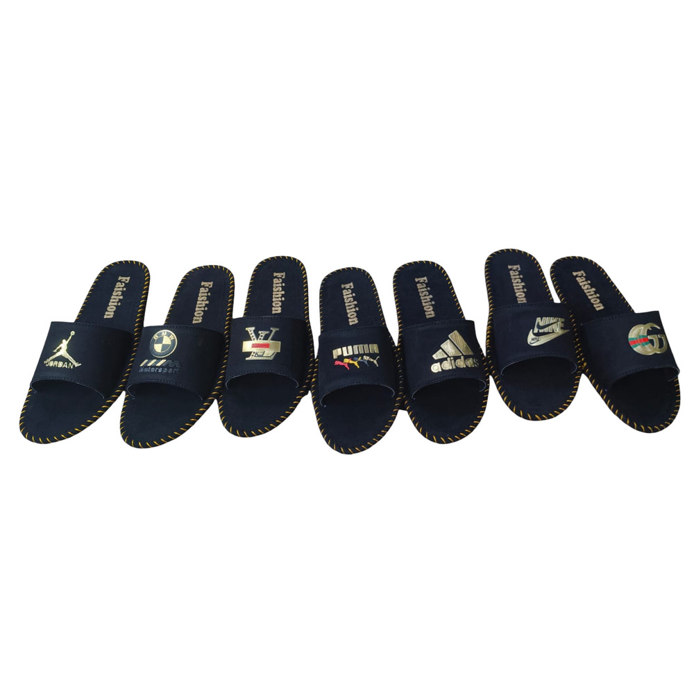 Mens Pvc Sole Slipper - Color: Multicolor