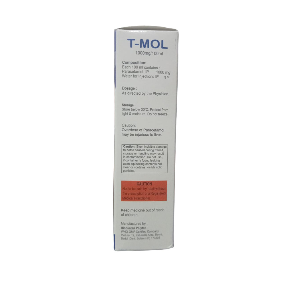 Paracetamol Infusion - Drug Type: Injection